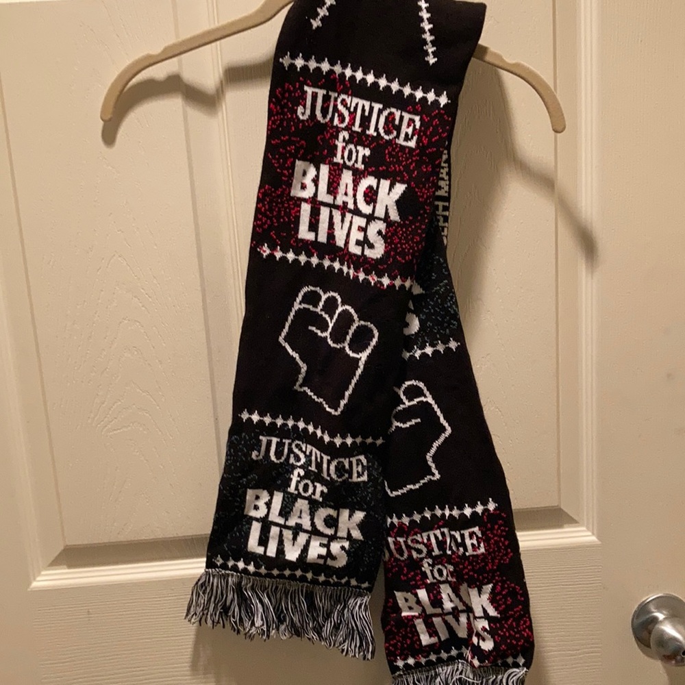Black lives winter scarf